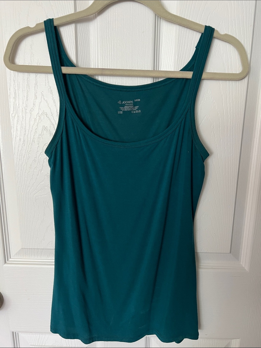 Jockey Teal Scoop Neck Tank